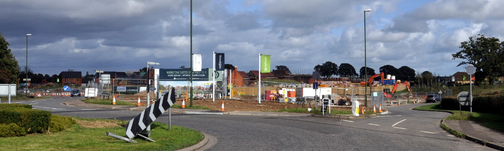 Building work in Pease Pottage, 28 September 2019