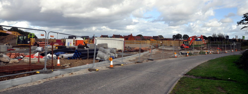 Top of Parish Lane, Pease Pottage, 28 September 2019