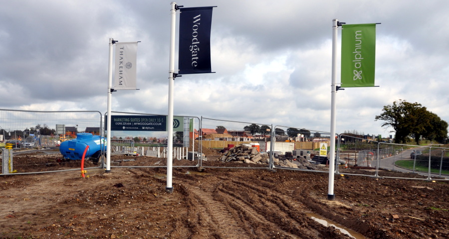 Building companies' flags