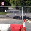 Service station entrance, Pease Pottage, 20 October 2019