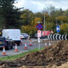 A23/M23 roundabout, Pease Pottage, 20 October 2019