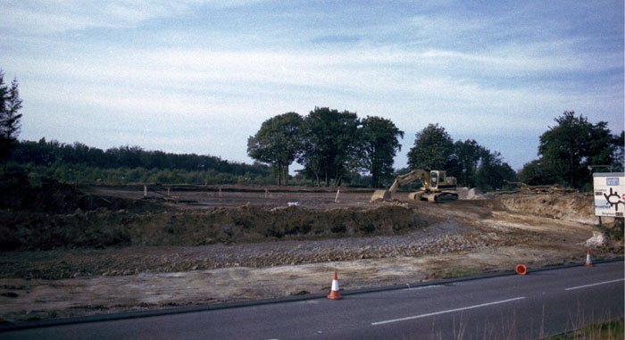 service station being built