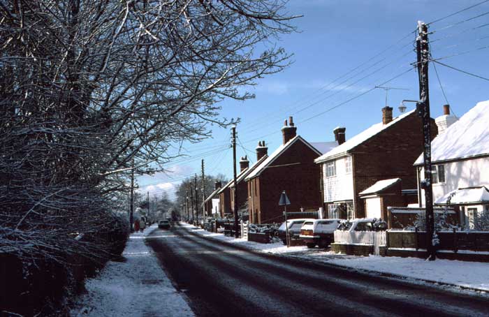 Horsham Road in winter