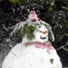 Snowman in Black Swan Close, Pease Pottage